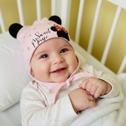 Dievčenská čiapka na viazanie Sweet Mouse